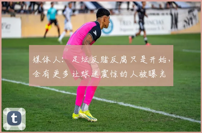媒体人：足坛反赌反腐只是开始，会有更多让球迷震惊的人被曝光